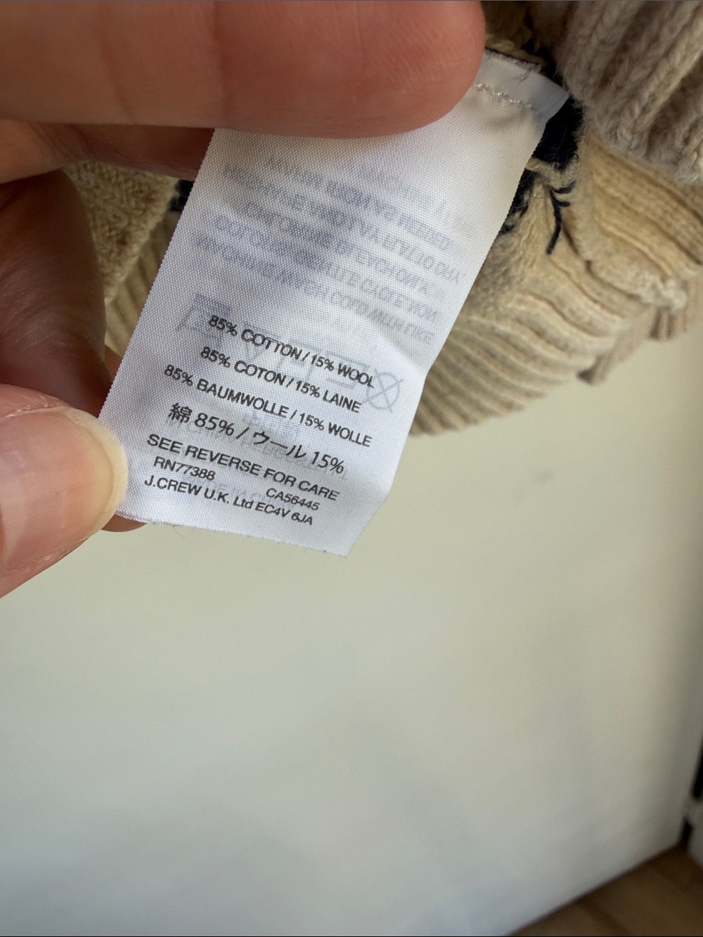 J. Crew Wool and Cotton Sweater Size Medium - Picture 4 of 5